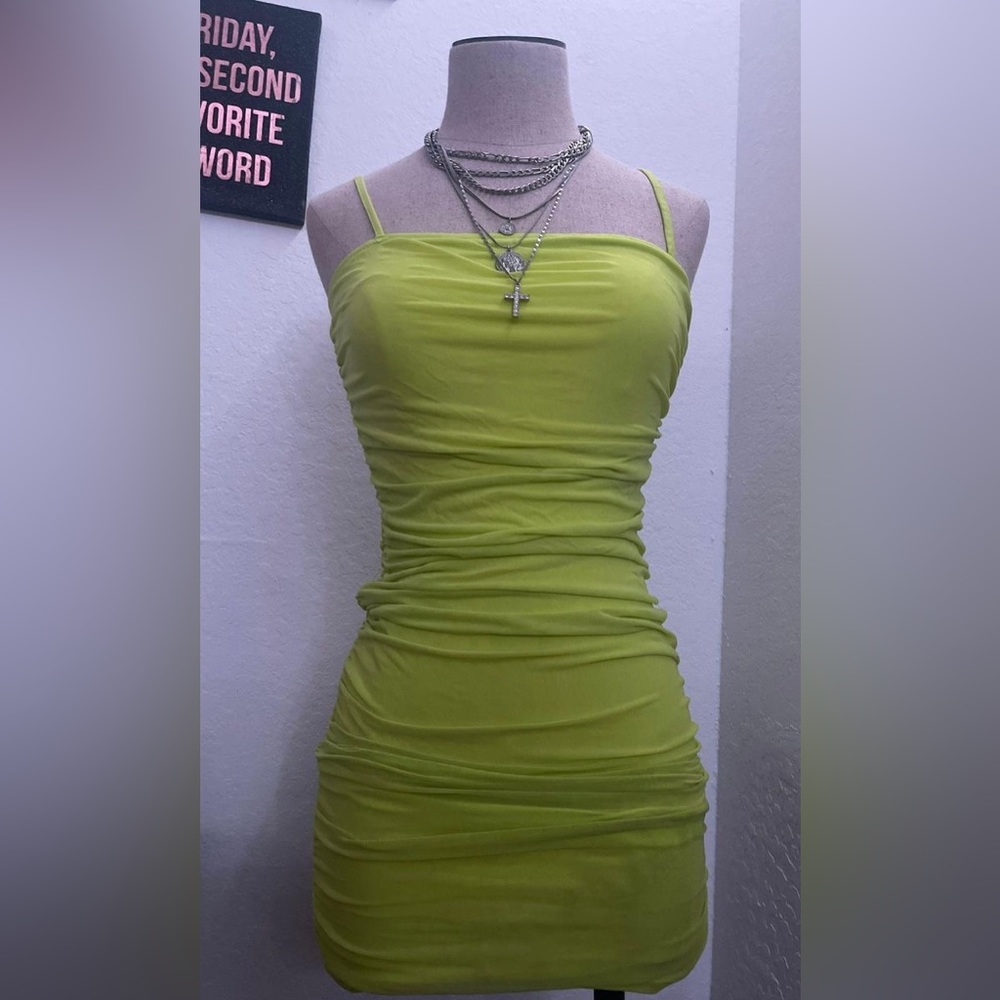 Neon bodycon dress